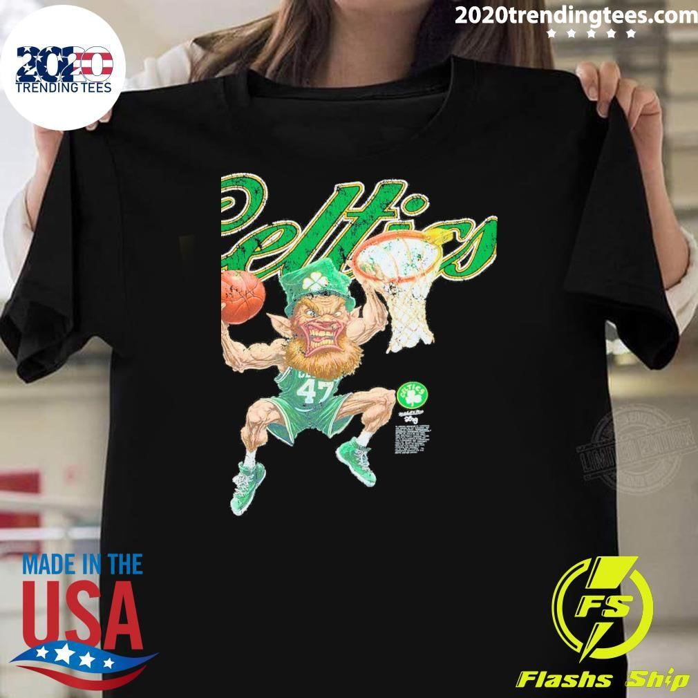 Boston Celtics Mitchell & Ness x LRG Wild Art Shirt Unisex T-shirt, Sweatshirt, Hoodie, Long Sleeve Tee - T-Shirt, Sweatshirt, Hoodie