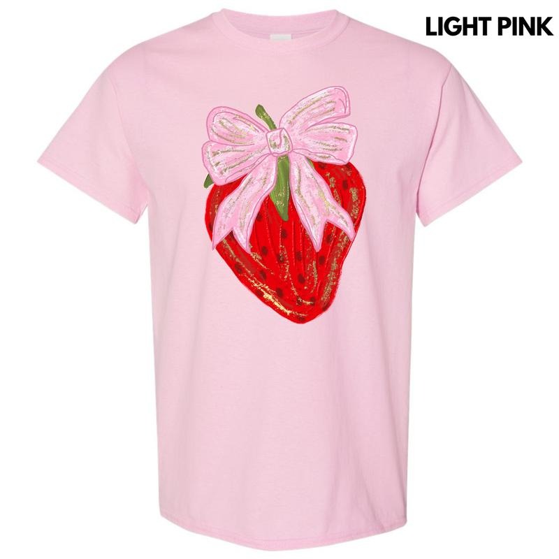 Bow Topped Strawberry Gildan Short Sleeve 'NLB' T-Shirts, Hoodie, Sweatshirt - T-Shirt, Sweatshirt, Hoodie