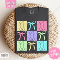 Bows Bunnies Shirt Comfort Colors Easter Bunny Her T-Shirts, Hoodie, Sweatshirt - T-Shirt, Sweatshirt, Hoodie