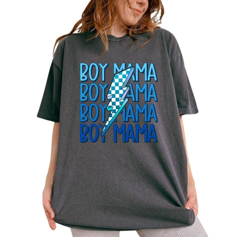Boy Mama Shirt Mom Son Mom Printed Cool Moms Unhinged Shirt Mom Life Comfy Fabric Tops Womenswear Cotton Fabric T-Shirts, Hoodie, Sweatshirt - T-Shirt, Sweatshirt, Hoodie