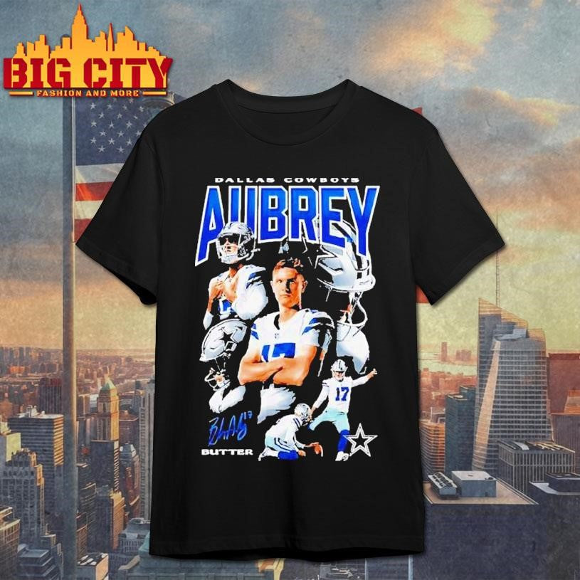 Brandon Aubrey Butter Dallas Cowboys Collage Shirt Unisex T-shirt, Sweatshirt, Hoodie, Long Sleeve Tee - T-Shirt, Sweatshirt, Hoodie