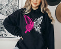 Breast Cancer Butterfly Pink Ribbon Team Matching Support Survivor Fight Cancer T-Shirts, Hoodie, Sweatshirt - T-Shirt, Sweatshirt, Hoodie
