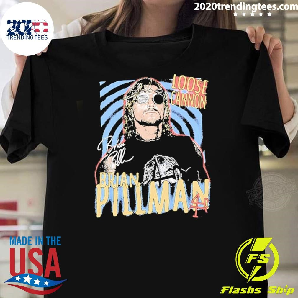 Brian Pillman Loose Cannon Signature Vintage Shirt Unisex T-shirt, Sweatshirt, Hoodie, Long Sleeve Tee - T-Shirt, Sweatshirt, Hoodie