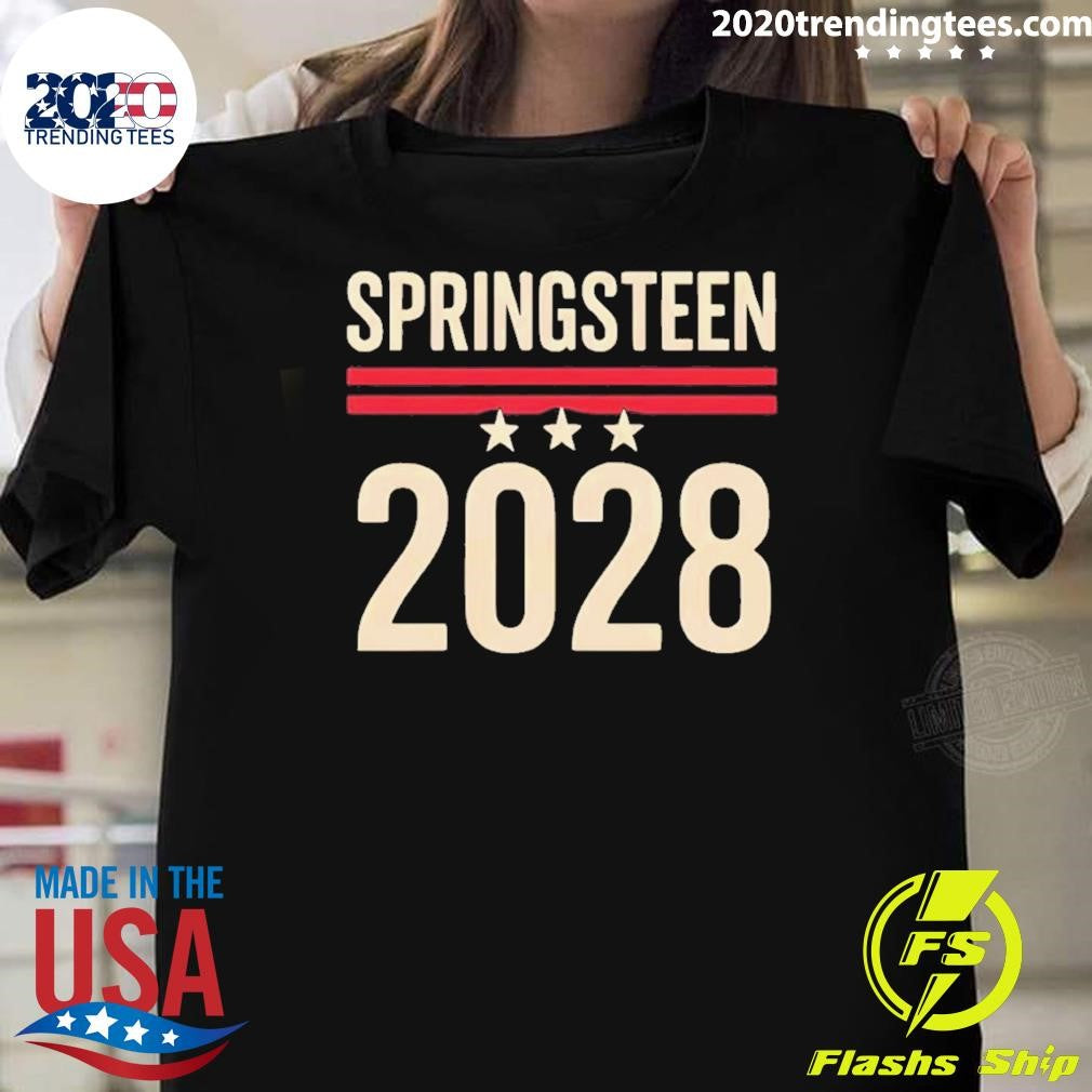 Bruce Springsteen 2028 Usa Shirt Unisex T-shirt, Sweatshirt, Hoodie, Long Sleeve Tee - T-Shirt, Sweatshirt, Hoodie