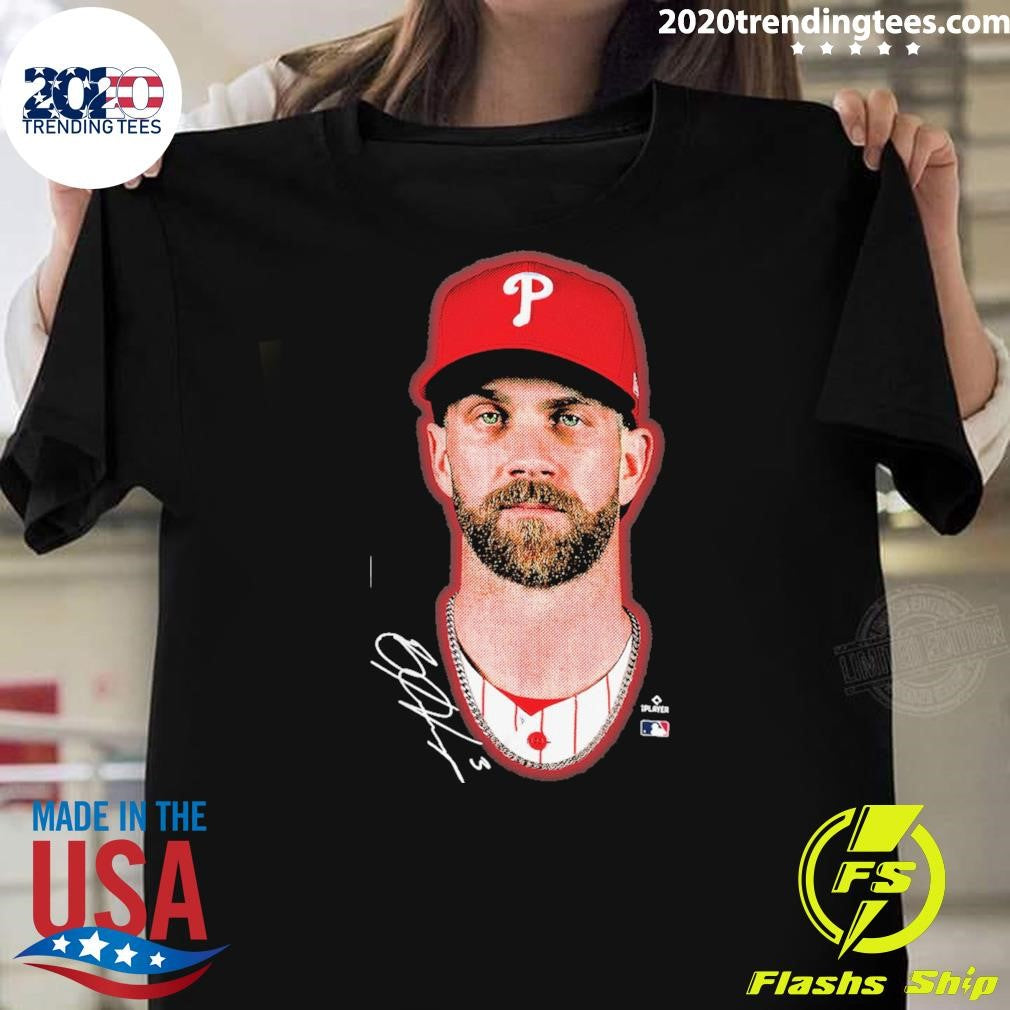 Bryce Harper Philadelphia Phillies Outerstuff Youth Headliner Signature Shirt Unisex T-shirt, Sweatshirt, Hoodie, Long Sleeve Tee - T-Shirt, Sweatshirt, Hoodie