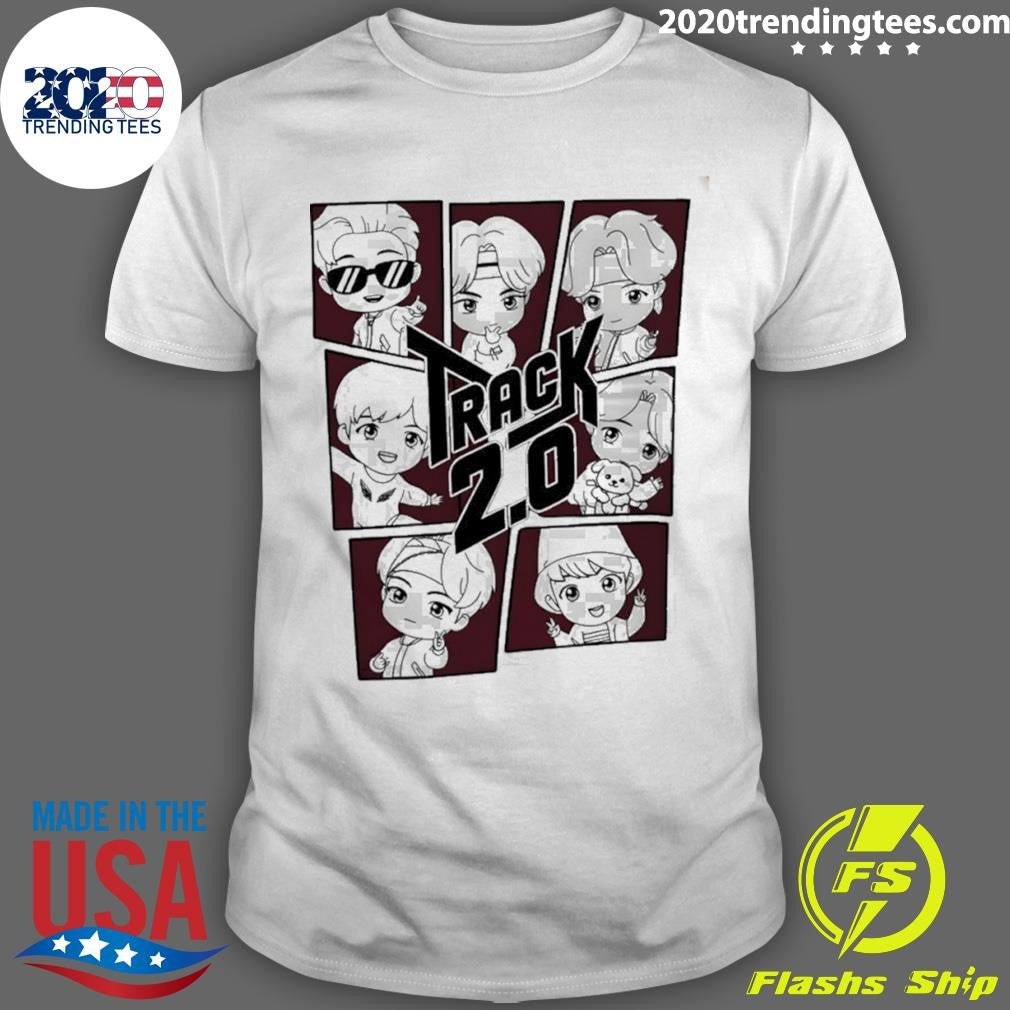 Bts Track 2.0 Chibi Fan Inspired Kpop Graphic Shirt Unisex T-shirt, Sweatshirt, Hoodie, Long Sleeve Tee - T-Shirt, Sweatshirt, Hoodie