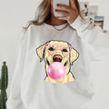 Bubblegum Yellow Lab ~ Relaxed Fit Printed USA Womenswear Casual Comfortable T-Shirts, Hoodie, Sweatshirt - T-Shirt, Sweatshirt, Hoodie