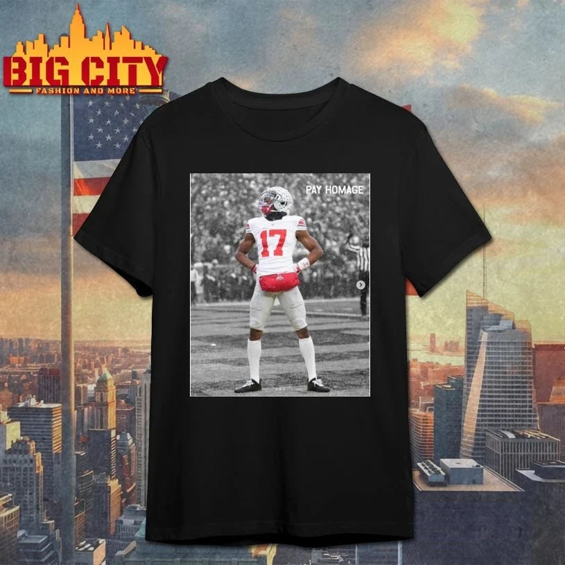 Buckeyes Carnell Tate Standing shirt Unisex T-shirt, Sweatshirt, Hoodie, Long Sleeve Tee - T-Shirt, Sweatshirt, Hoodie