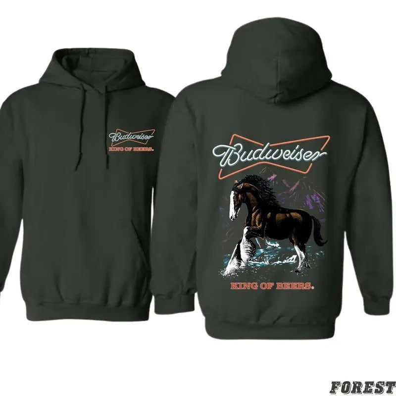 Budweiser Clydesdale Horse King Beers Beer Lovers Cozy Everyday Him Her T-Shirts, Hoodie, Sweatshirt - T-Shirt, Sweatshirt, Hoodie