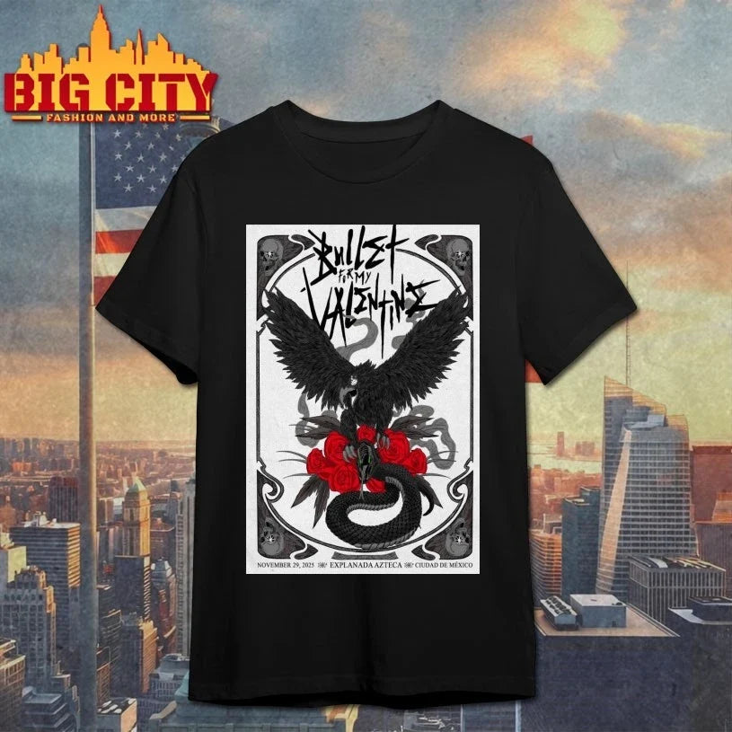 Bullet For My Valentine November 29 2025 Ciudad De Mexico Poster shirt Unisex T-shirt, Sweatshirt, Hoodie, Long Sleeve Tee - T-Shirt, Sweatshirt, Hoodie