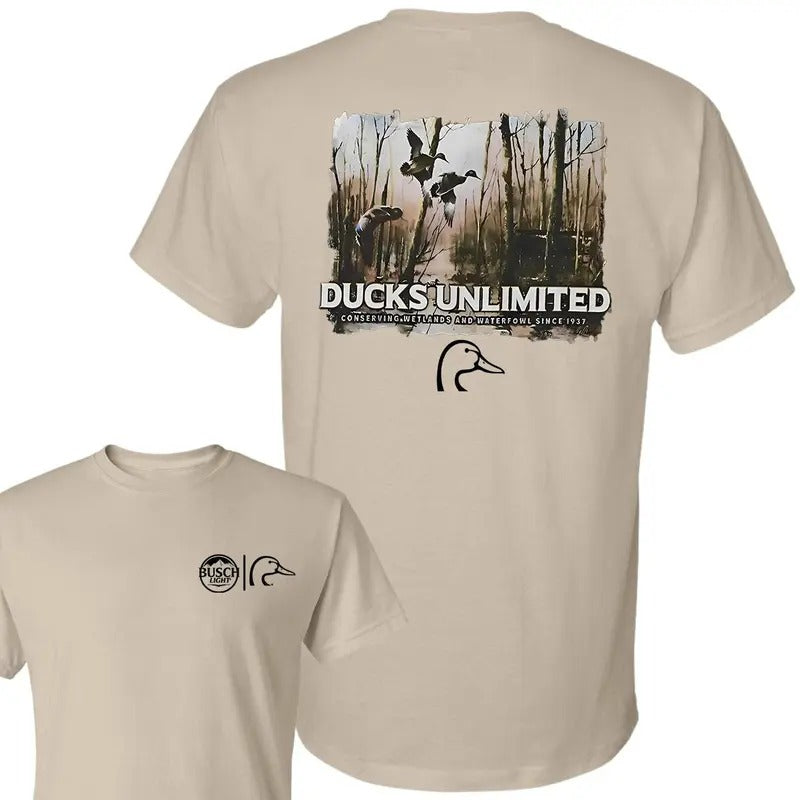 Busch Light Ducks Unlimited Double Sides Full Color T-Shirts, Hoodie, Sweatshirt - T-Shirt, Sweatshirt, Hoodie