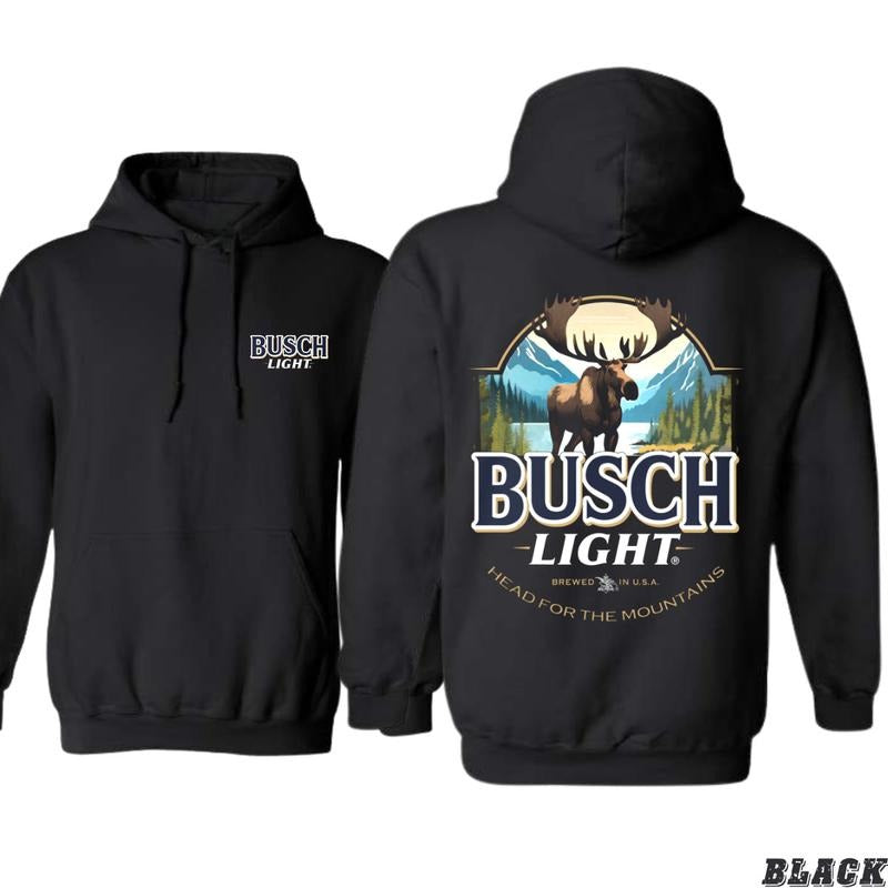 Busch Light Adventure Ready Majestic Mountain Moose Camo Country Nature Lovers Outdoor Enthusiasts Comfortable Menswear Tops Underwear T-Shirts, Hoodie, Sweatshirt - T-Shirt, Sweatshirt, Hoodie