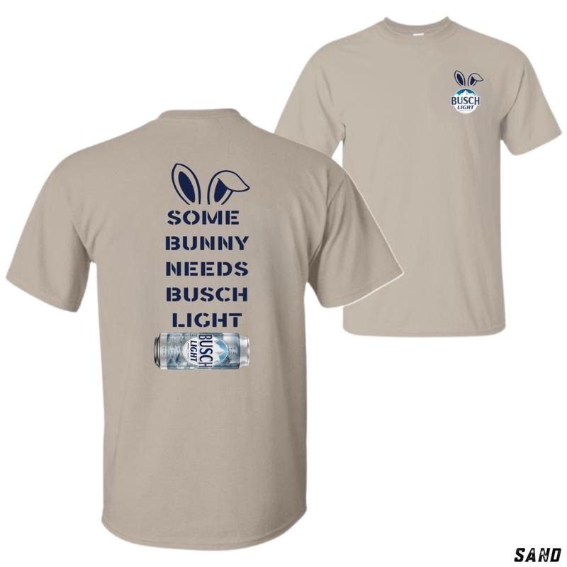 Busch Light Some Bunny Needs Fun Bunny Ears Busch Light Can Casual Shirt 100% Cotton Tiktok Shop Menswear Tops T-Shirts, Hoodie, Sweatshirt - T-Shirt, Sweatshirt, Hoodie