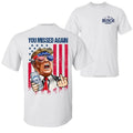 Bush Light Trump You Missed Again You Missed Twice Second Assassination Attempt Trump Shirts Sale 2 Sided Printed Cotton T-Shirts, Hoodie, Sweatshirt - T-Shirt, Sweatshirt, Hoodie