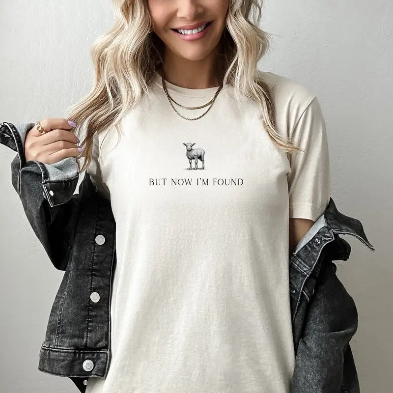 But Now I'M Found Christian Christian Retro Jesus Cotton Top T-Shirts, Hoodie, Sweatshirt - T-Shirt, Sweatshirt, Hoodie
