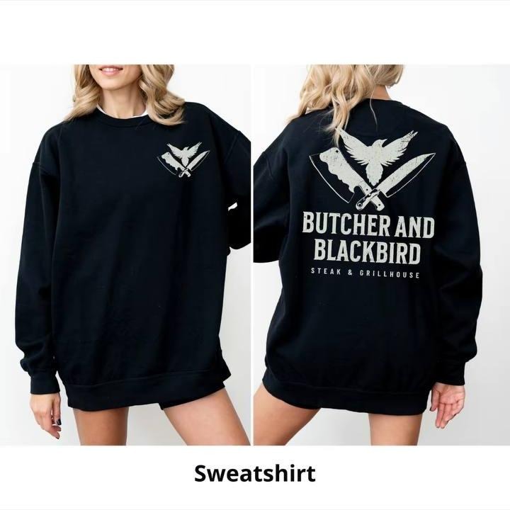 Butcher Blackbird Booktrovert Bookish Dark Acadenmia Born Read Bookis Things Enemies Lovers Romantasy Bookworm T-Shirts, Hoodie, Sweatshirt - T-Shirt, Sweatshirt, Hoodie
