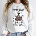 Buy Me Books Tell Me STFUATTDLAGG Reading Shirt Funny Skeleton Book Shirt Dark Academia Shirt Book Lover Librarian T-Shirts, Hoodie, Sweatshirt - T-Shirt, Sweatshirt, Hoodie