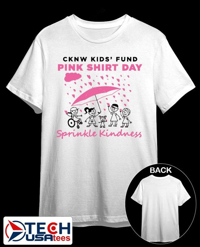 CKNW Kids Fund Pink Shirt Day Sprinkle Kindness shirt Unisex T-shirt, Sweatshirt, Hoodie, Long Sleeve Tee - T-Shirt, Sweatshirt, Hoodie