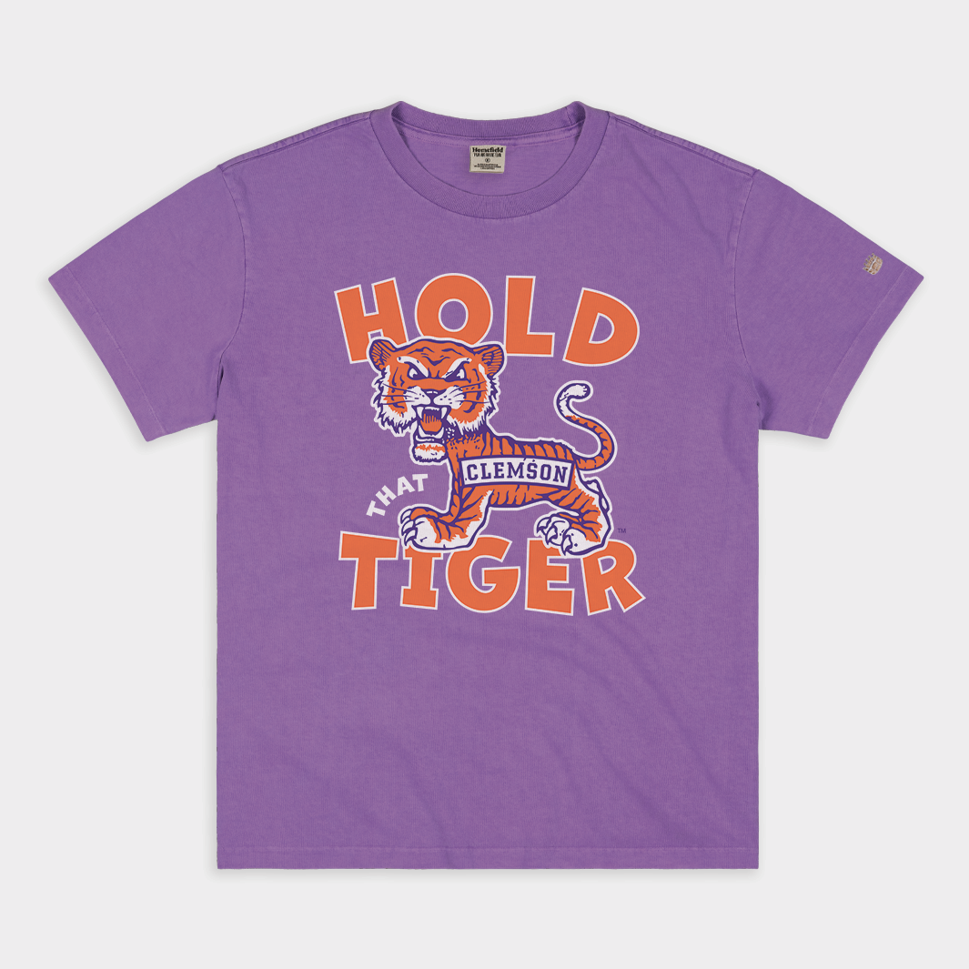 Clemson "Hold That Tiger" Vintage Heavyweight T-Shirts, Hoodie, Sweatshirt - T-Shirt, Sweatshirt, Hoodie