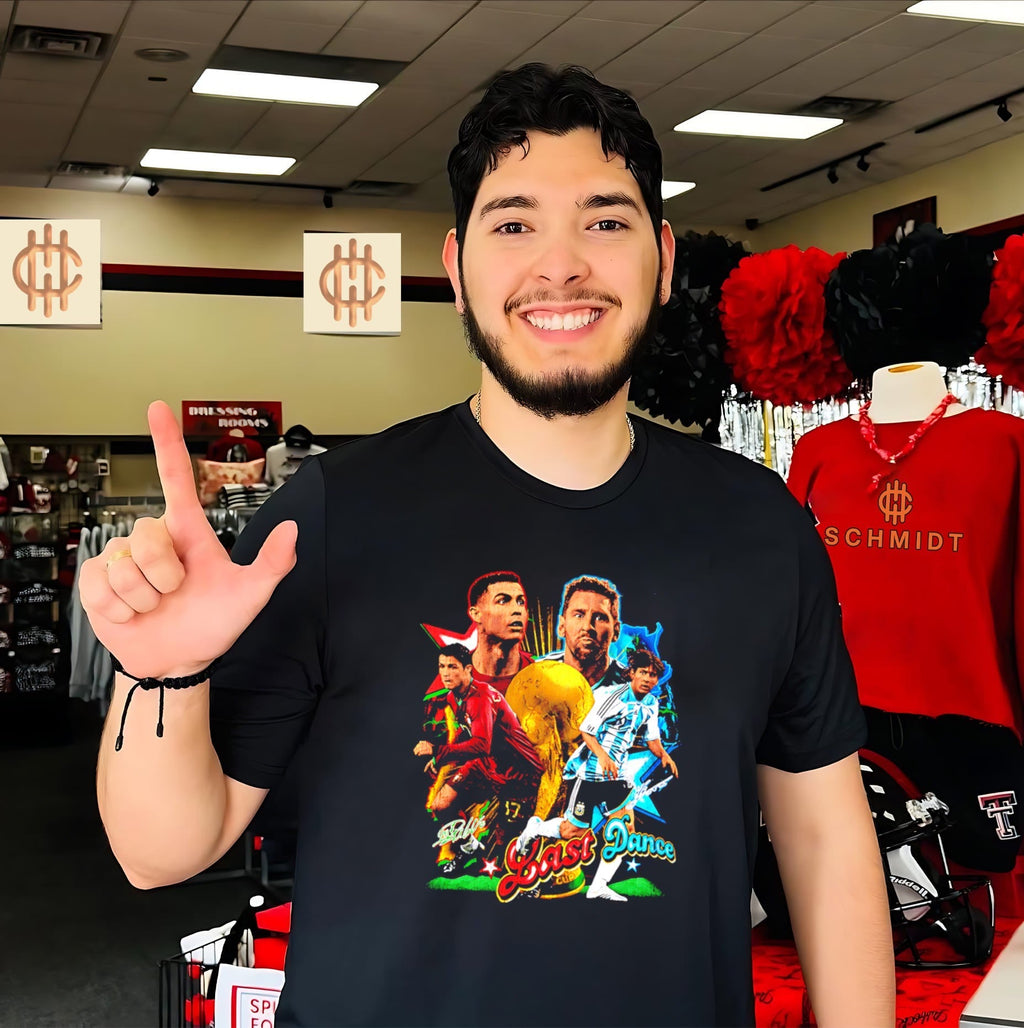 CR7 Messi 2026 Last Dance World Cup graphic shirt Unisex T-shirt, Sweatshirt, Hoodie, Long Sleeve Tee - T-Shirt, Sweatshirt, Hoodie