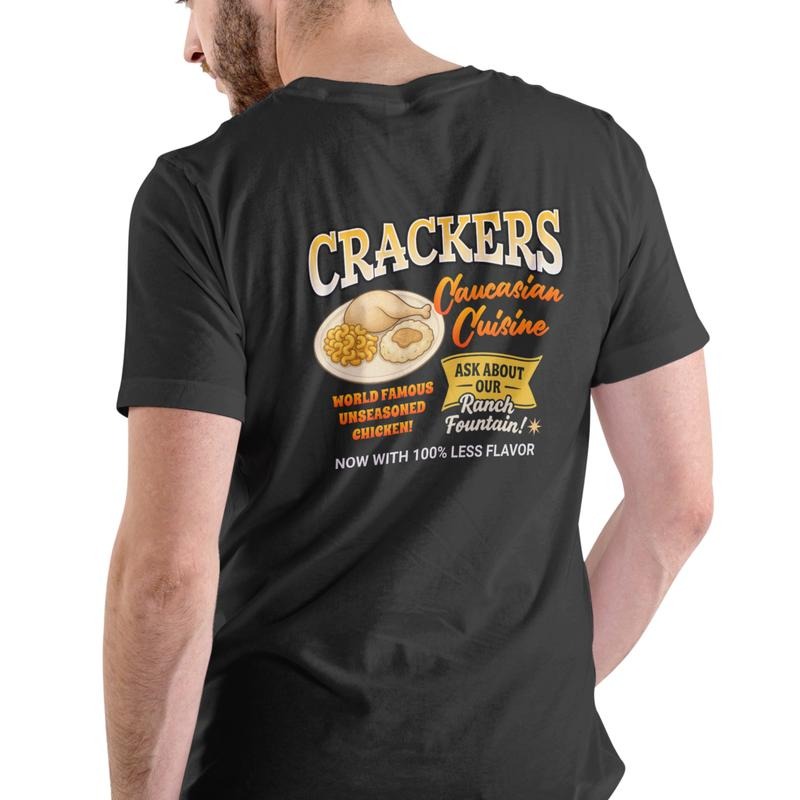 CRACKERS CAUCASIAN CUISINE Cotton Funny T-Shirts, Hoodie, Sweatshirt - T-Shirt, Sweatshirt, Hoodie