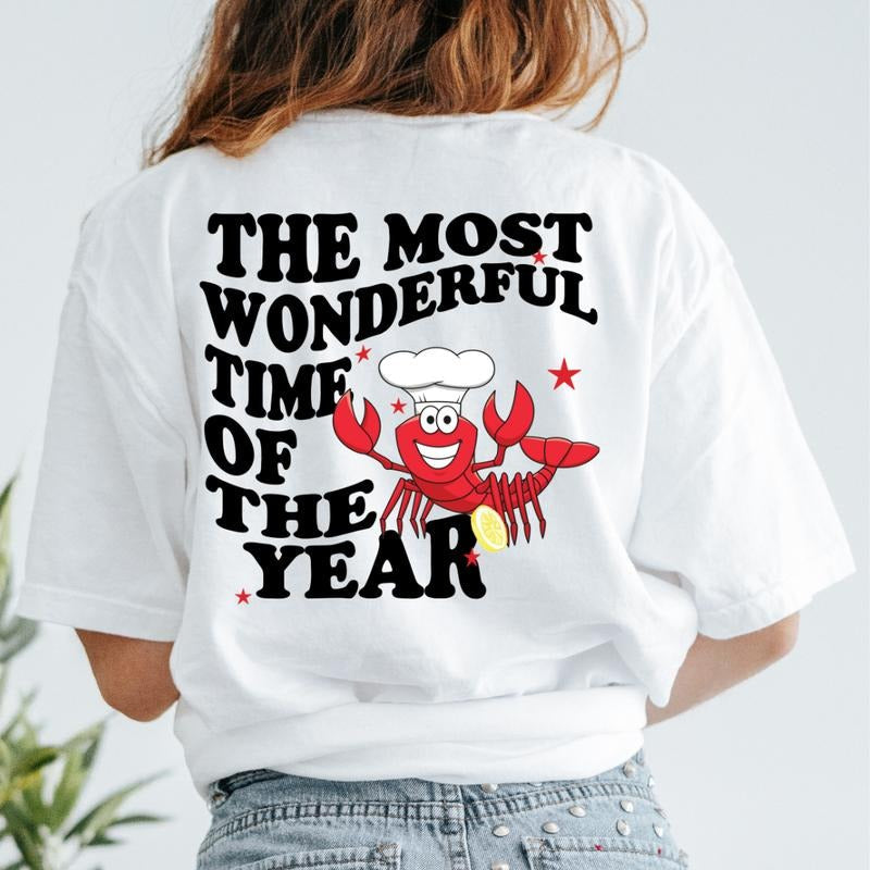 CRAWFISH MOST TIME YEAR SHIRT (COMFORT COLORS CASUAL SHIRT SHIRT FUNNY ) Comfortable T-Shirts, Hoodie, Sweatshirt - T-Shirt, Sweatshirt, Hoodie