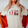 Caffeinated Girl Era Pop Bottle Lineup Soft Neutral Top Funny Soda Her T-Shirts, Hoodie, Sweatshirt - T-Shirt, Sweatshirt, Hoodie