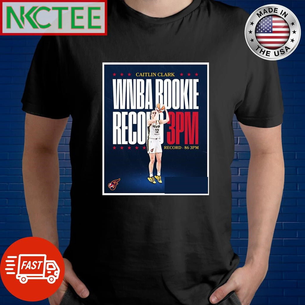Caitlin Clark WNBA Rookie record 86 3pm shirt Unisex T-shirt, Sweatshirt, Hoodie, Long Sleeve Tee - T-Shirt, Sweatshirt, Hoodie