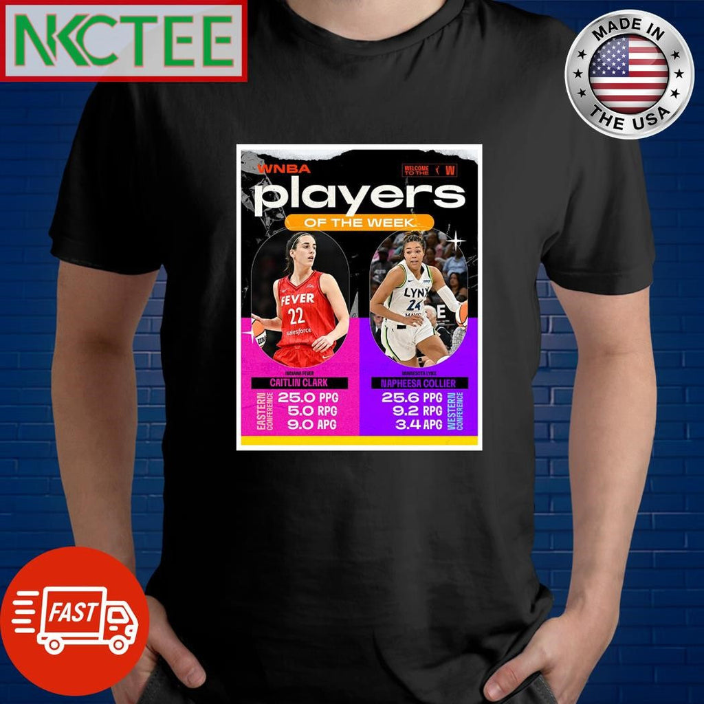 Caitlin Clark is your WNBA Eastern conference player of the week shirt Unisex T-shirt, Sweatshirt, Hoodie, Long Sleeve Tee - T-Shirt, Sweatshirt, Hoodie