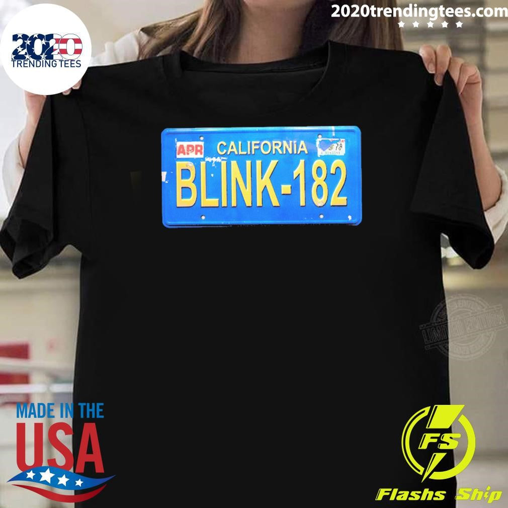 California Blink License Plate Vintage Shirt Unisex T-shirt, Sweatshirt, Hoodie, Long Sleeve Tee - T-Shirt, Sweatshirt, Hoodie