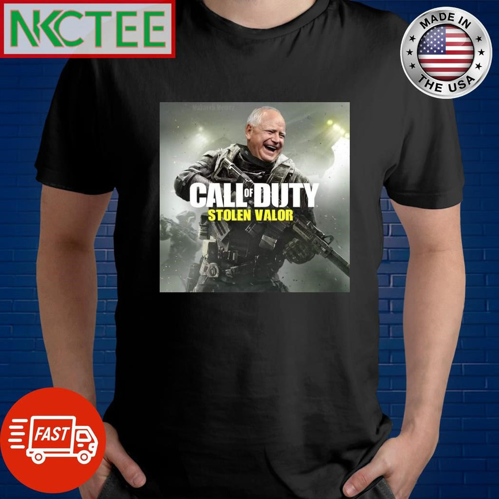 Call Of Duty Tim Walz shirt Unisex T-shirt, Sweatshirt, Hoodie, Long Sleeve Tee - T-Shirt, Sweatshirt, Hoodie
