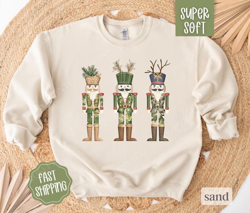 Camo Nutcracker Trees Country Hunting T-Shirts, Hoodie, Sweatshirt - T-Shirt, Sweatshirt, Hoodie