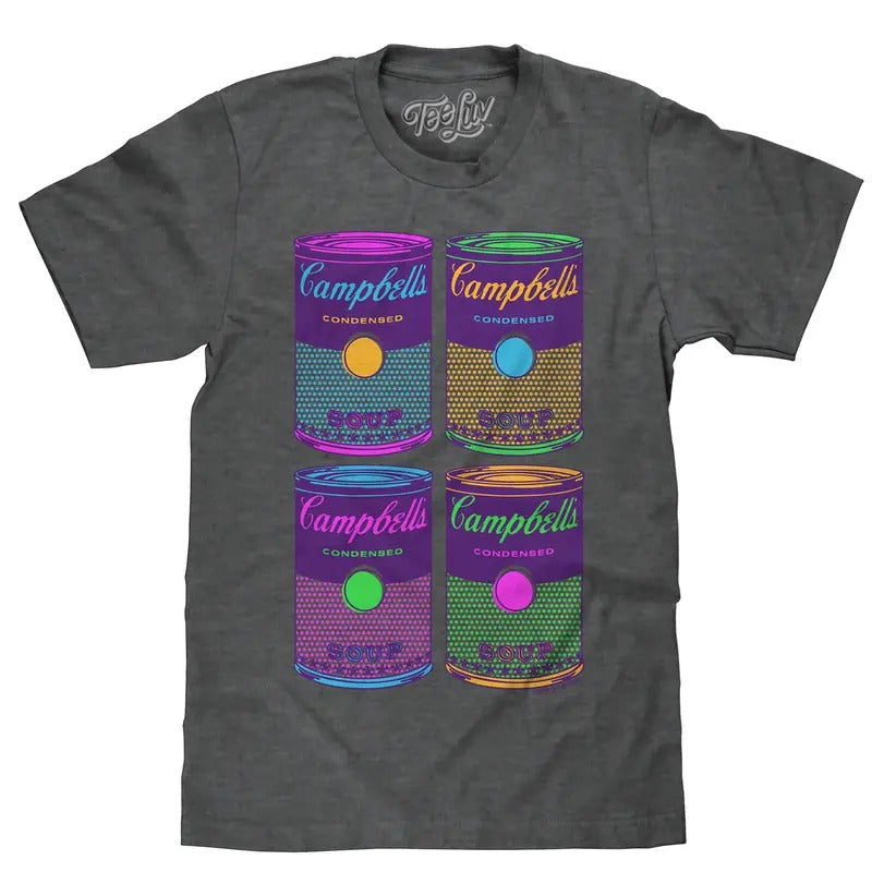 Campbell'S Soup Can Pop Art Charcoal Gray T-Shirts, Hoodie, Sweatshirt - T-Shirt, Sweatshirt, Hoodie