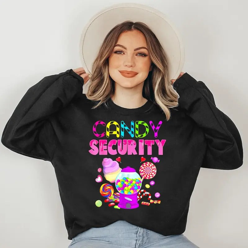 Candy Land Costume Candy Crew Funny Candy Security T-Shirts, Hoodie, Sweatshirt - T-Shirt, Sweatshirt, Hoodie