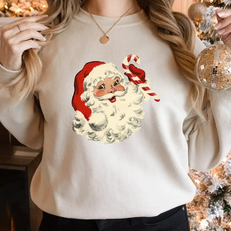 Candy Santa Cute Santa Festive Perfect Holidays Cozy Warm Family Friendly Shirt T-Shirts, Hoodie, Sweatshirt - T-Shirt, Sweatshirt, Hoodie