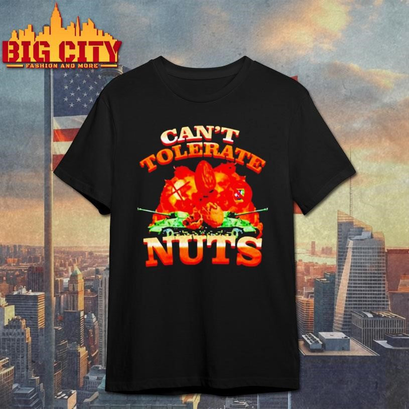Cant Tolerate Nuts Funny Meme shirt Unisex T-shirt, Sweatshirt, Hoodie, Long Sleeve Tee - T-Shirt, Sweatshirt, Hoodie