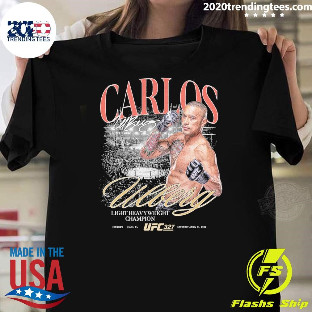 Carlos Ulberg UFC 327 #AndNew Light Heavyweight Champion Shirt Unisex T-shirt, Sweatshirt, Hoodie, Long Sleeve Tee - T-Shirt, Sweatshirt, Hoodie