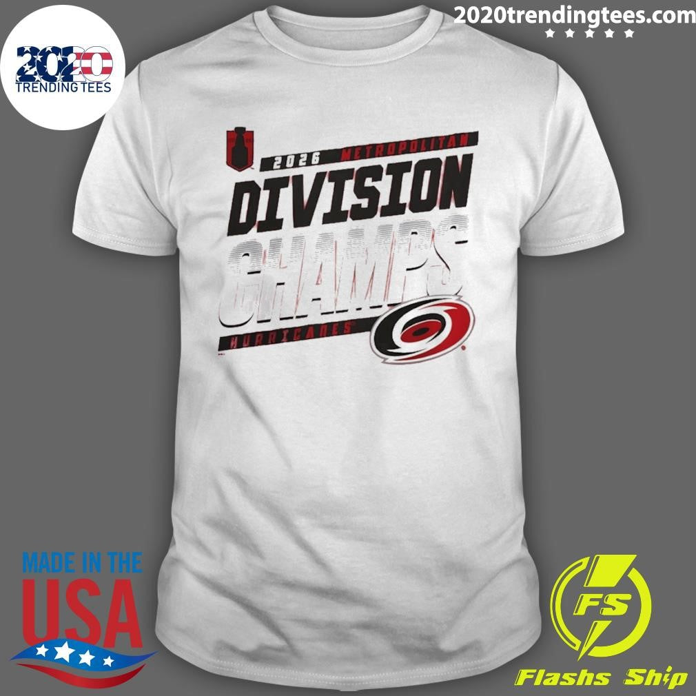 Carolina Hurricanes 2026 Metropolitan Division Champions Logo Shirt Unisex T-shirt, Sweatshirt, Hoodie, Long Sleeve Tee - T-Shirt, Sweatshirt, Hoodie