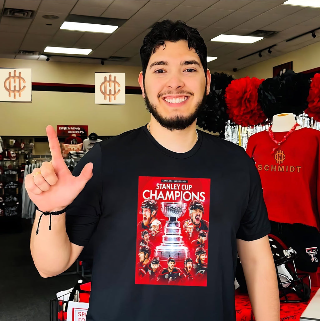 Carolina Hurricanes 2026 Stanley Cup Championship victory poster shirt Unisex T-shirt, Sweatshirt, Hoodie, Long Sleeve Tee - T-Shirt, Sweatshirt, Hoodie