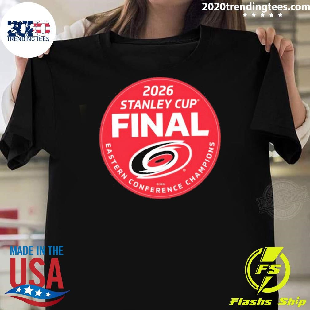 Carolina Hurricanes NHL Eastern Conference Champions 2026 Shirt Unisex T-shirt, Sweatshirt, Hoodie, Long Sleeve Tee - T-Shirt, Sweatshirt, Hoodie