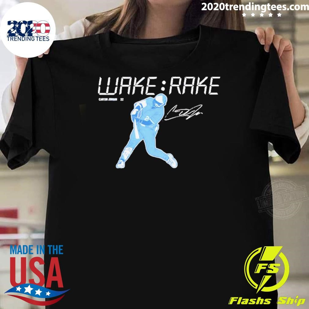 Carter Jensen Kansas City Royals Wake & Rake Signature Shirt Unisex T-shirt, Sweatshirt, Hoodie, Long Sleeve Tee - T-Shirt, Sweatshirt, Hoodie