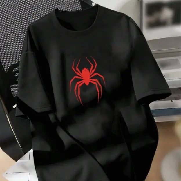 Casual Round Neck Knit Spider Printed Size S 3XL Top Womenswear Underwear Humen Underwear T-Shirts, Hoodie, Sweatshirt - T-Shirt, Sweatshirt, Hoodie