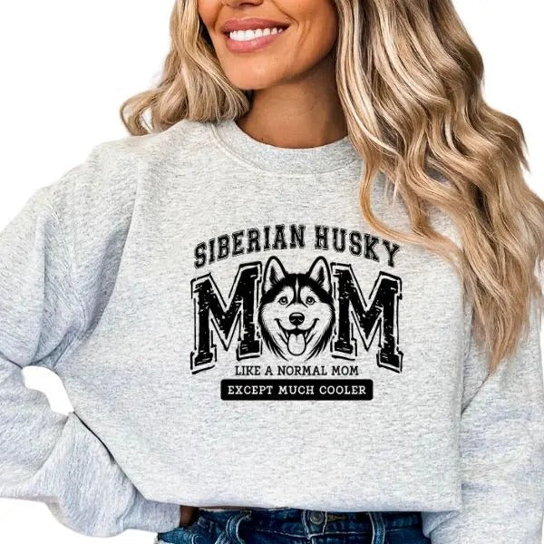 Casual Siberian Husky Dog Mom Dog Lover Comfortable Long Sleeve Siberian Husky Mom Dog Mama Pet Dog Lover Husky T-Shirts, Hoodie, Sweatshirt - T-Shirt, Sweatshirt, Hoodie