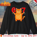 Cat 67 Six Seven Meme shirt Unisex T-shirt, Sweatshirt, Hoodie, Long Sleeve Tee - T-Shirt, Sweatshirt, Hoodie