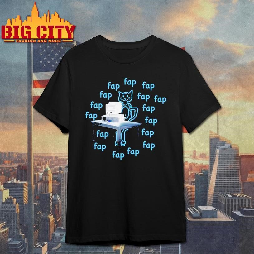 Cat Fap Fap Shirt Unisex T-shirt, Sweatshirt, Hoodie, Long Sleeve Tee - T-Shirt, Sweatshirt, Hoodie