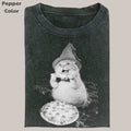 Cat PIZZA LOVER Vintage Cat Meme Cringe Funny Dumb Shirts Movie Shirt Menswear Womenswear Streetwear T-Shirts, Hoodie, Sweatshirt - T-Shirt, Sweatshirt, Hoodie