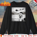 Cat Selfie with Santa Christmas 2025 meme shirt Unisex T-shirt, Sweatshirt, Hoodie, Long Sleeve Tee - T-Shirt, Sweatshirt, Hoodie