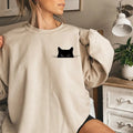 Cat Cute Cat Black Cat Shirt Cat Peeking Cute Cats Lover Mom T-Shirts, Hoodie, Sweatshirt - T-Shirt, Sweatshirt, Hoodie