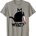 Cat What? Funny Black Cat Shirt Cat Kn*Fe T-Shirts, Hoodie, Sweatshirt - T-Shirt, Sweatshirt, Hoodie
