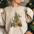 Cat Xmas Shirt Retro Cat Shirt Cat Xmas Tree Shirt Cat Lover Shirt Shirt T-Shirts, Hoodie, Sweatshirt - T-Shirt, Sweatshirt, Hoodie